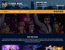 Tablet Screenshot of flavormusic.com